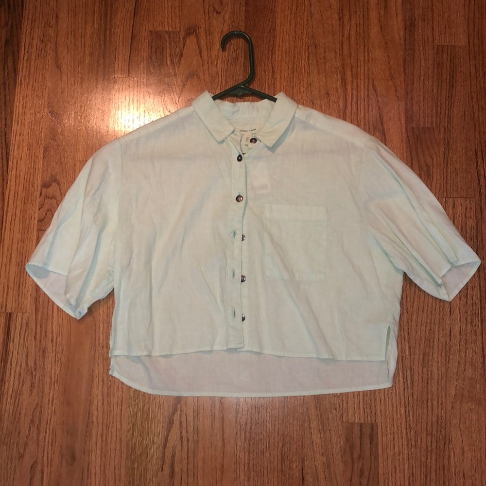 Buttoned crop top